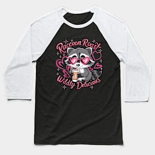 Coffee-Loving Raccoon Tee - "Raccoon Roast Wildly Delicious" Shirt Baseball T-Shirt